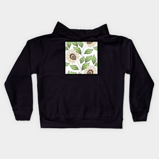 Spring Pattern with Floral Motifs Kids Hoodie